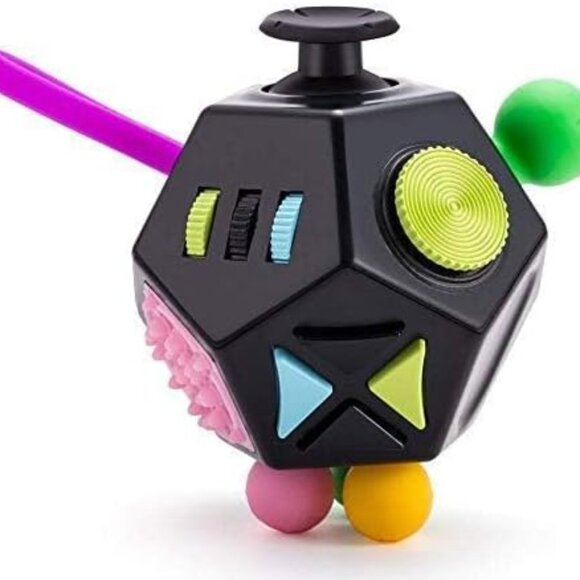 Dodecagon Cube Toys Anti-Anxiety,Relieves Stress 12 Sided Fidget Toys(1 Set(Any - Picture 1 of 15